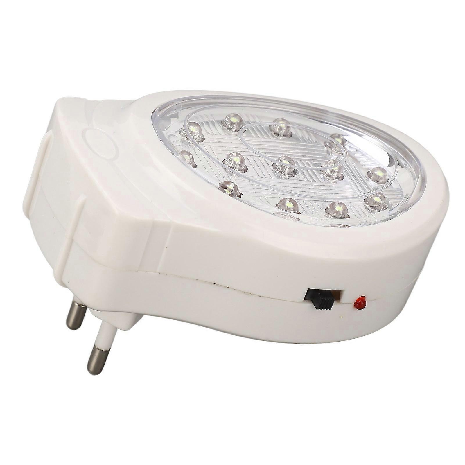 Lampe de secours à LED 2 W, blanc froid, 2 vitesses, économie d'énergie, rechargeable, en cas de panne de courant