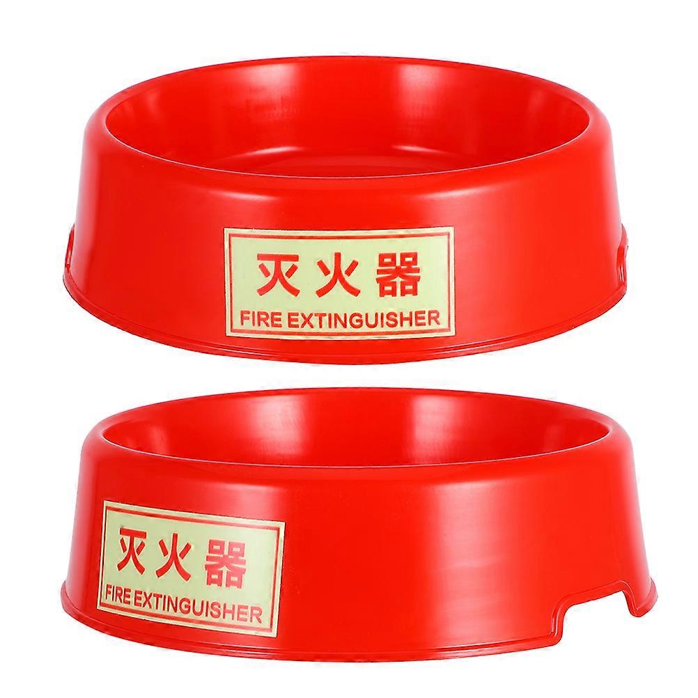 Fire Extinguisher Hook Fire Extinguisher Holder for Emergency Situations Plastic Storage 2Set