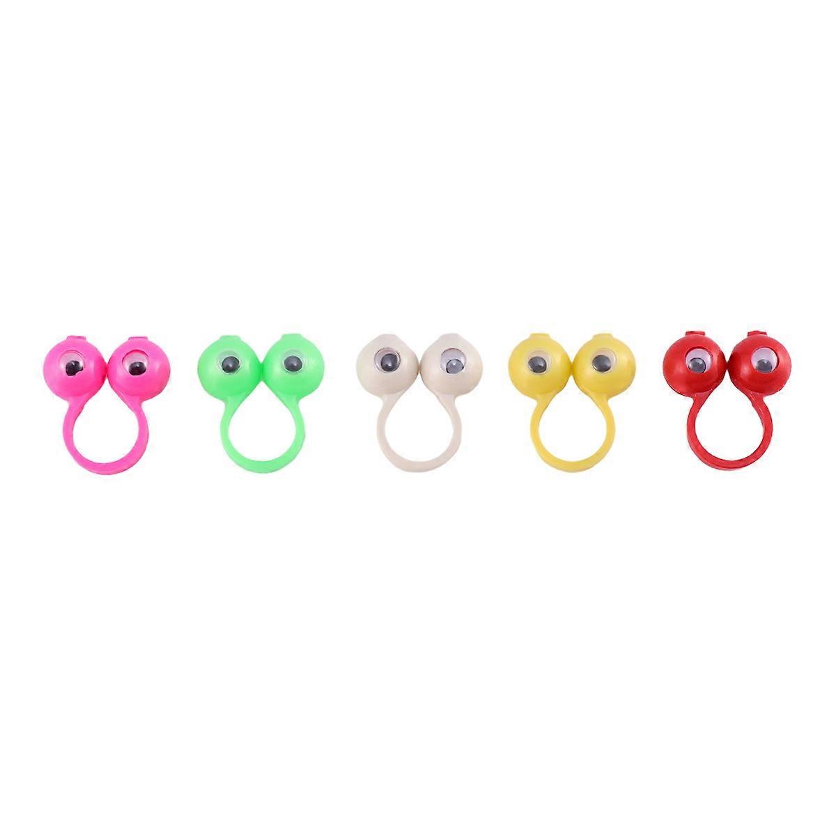 Eye Finger Puppet Goggles Rings Finger Toys for Parties Stage Performances Theater Assorted Role-Playing 36Pcs