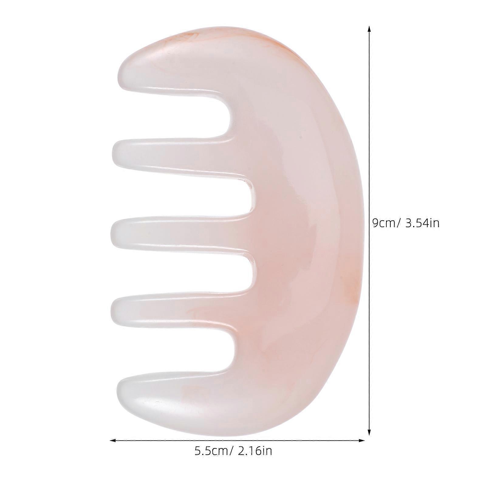 Anti-Static Massage Comb Resin Five Teeth Comb for Massage Use 1Pcs