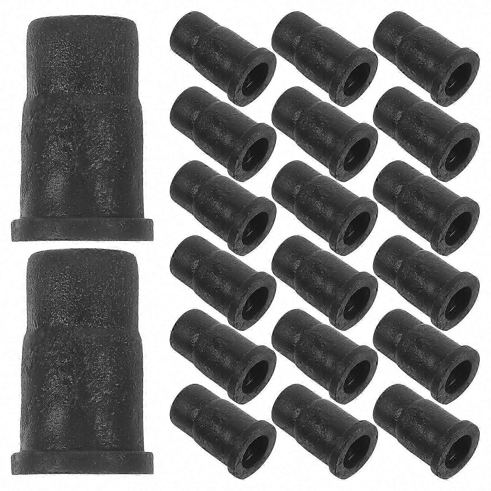 20pcs Small Caster Stem Sleeves Professional Replacement Sockets for Casters