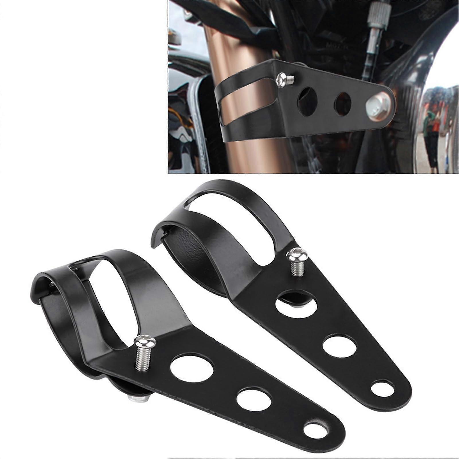 Cafe Racer Headlight Mount Bracket Universal Fork Clamp Kit 3543mm Aluminum Alloy Vibrationproof Size M