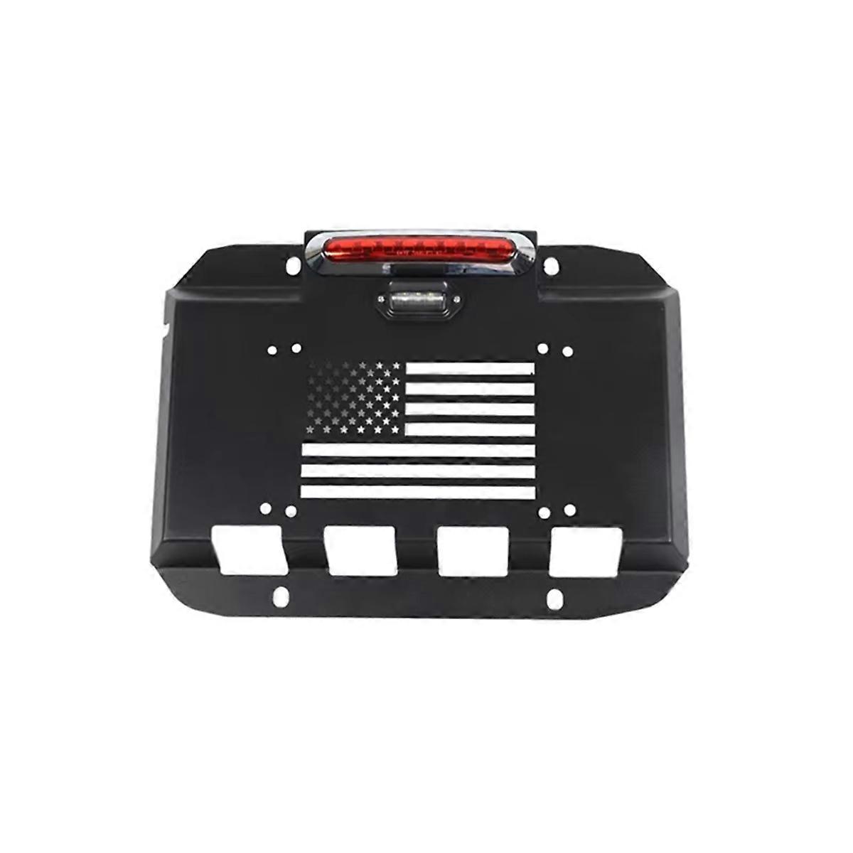 Auspuff Abdeckplatte Reserverad Nummernschild Nummernschild Halter für JK 2007-2017 JL 2018+