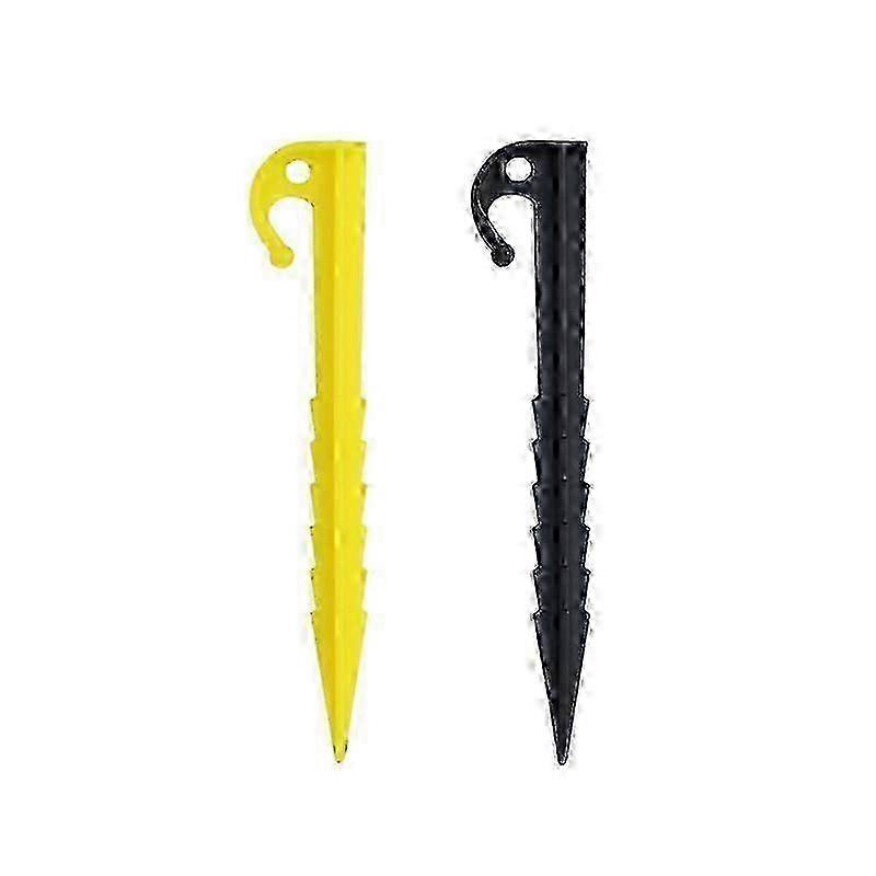 30 Pcs Plastic Camping Pegs Black