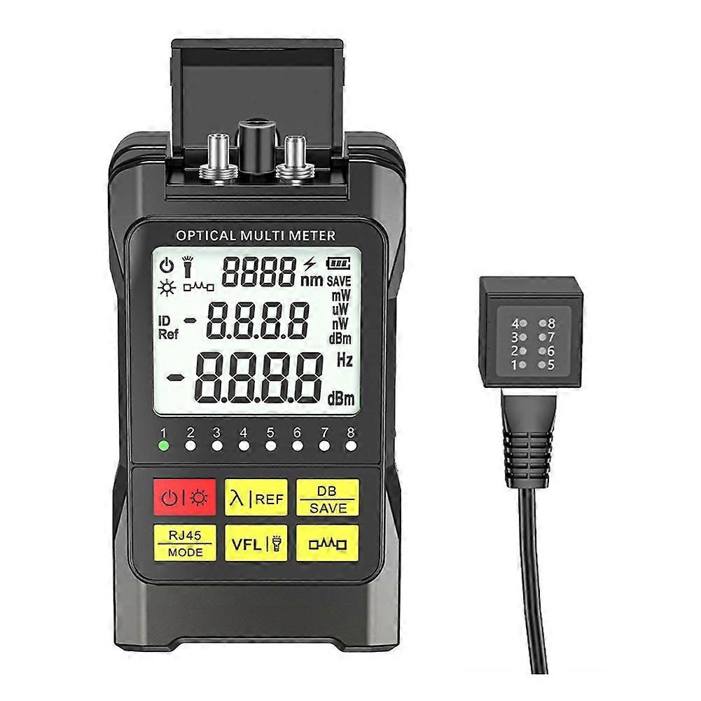 Fiber Optic Network Optical Power Meter RJ45 Tester Optical Multimeter Network Attenuation Tester -