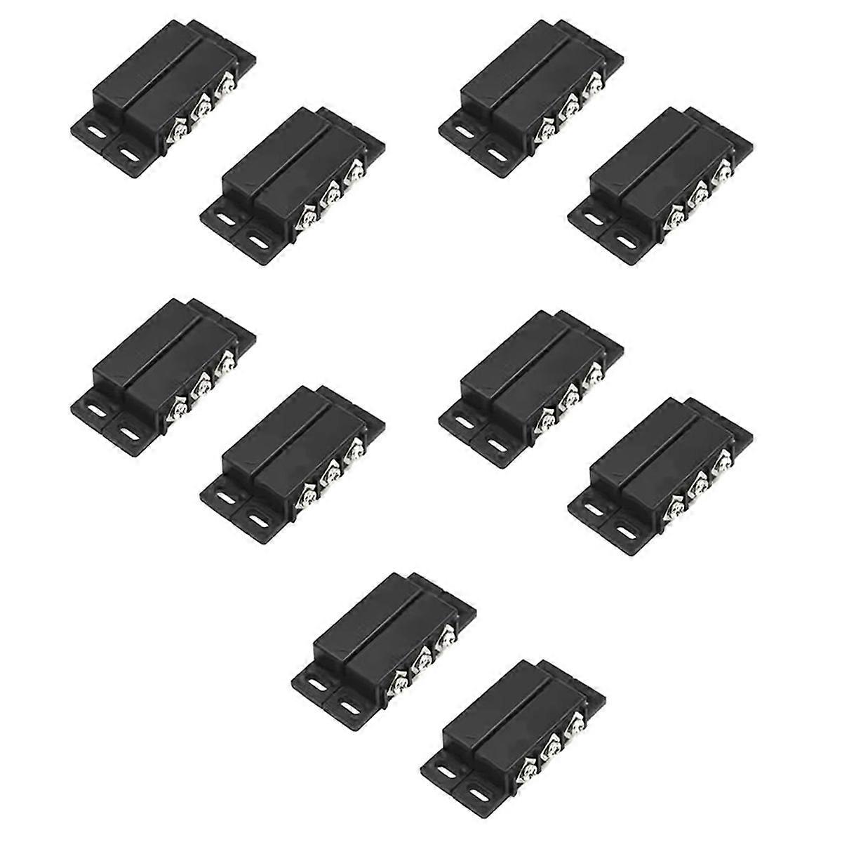10pcs Magnetic Switch Door Window Security Alarm System Normally NC NO Contact Switches for Enhanced A