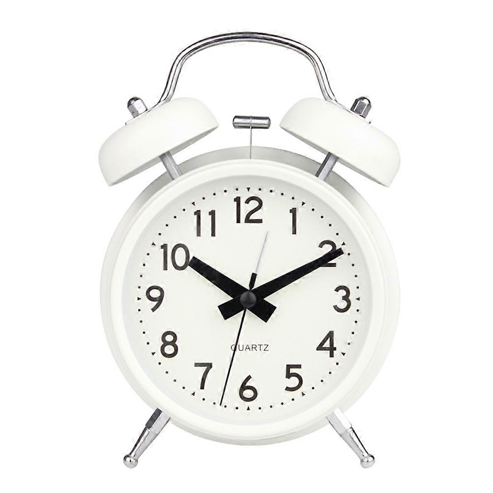 Desktop Alarm Clock Metal Small Ring Bell Clock for Time Display