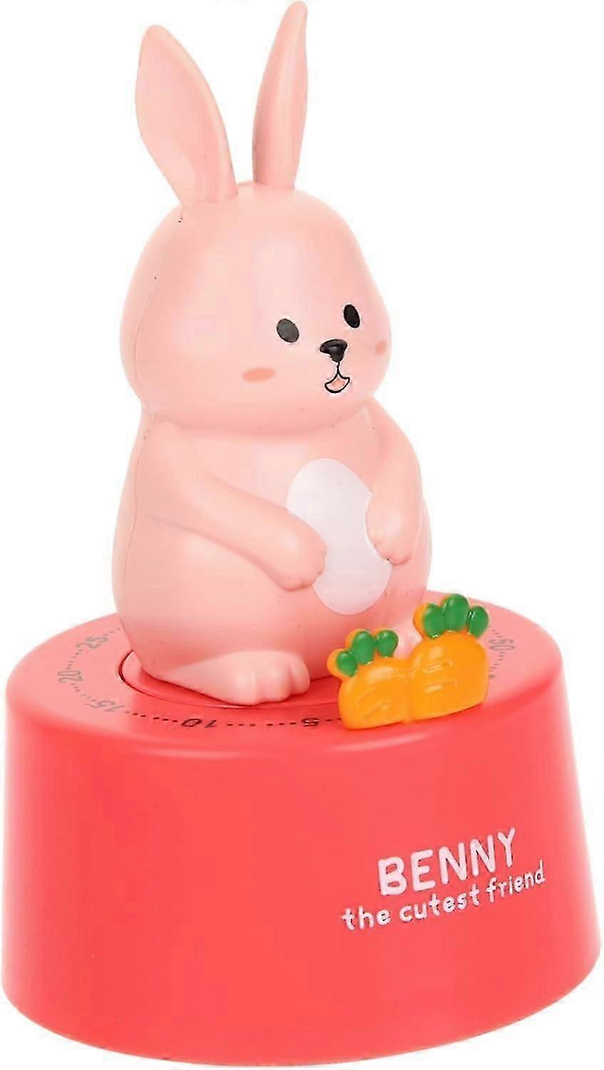 Cute Cartoon Kitchen Timer Gadget with Alarm Clock Function, Mini Manual Timer for Cooking and Baking Utensils