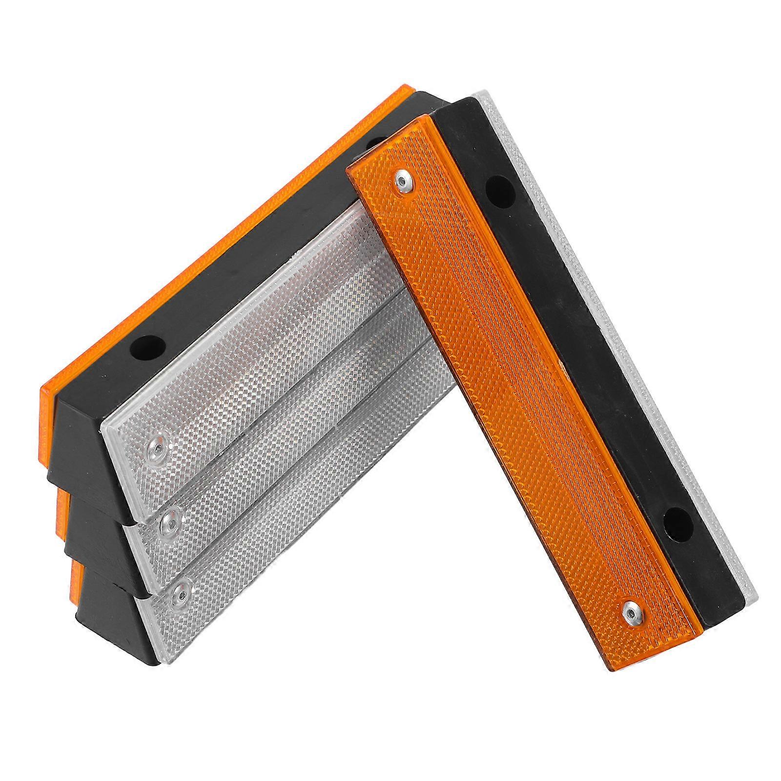 Reflective Markers Rectangle Reflective Markers for Driveway 4Pcs Road Safety