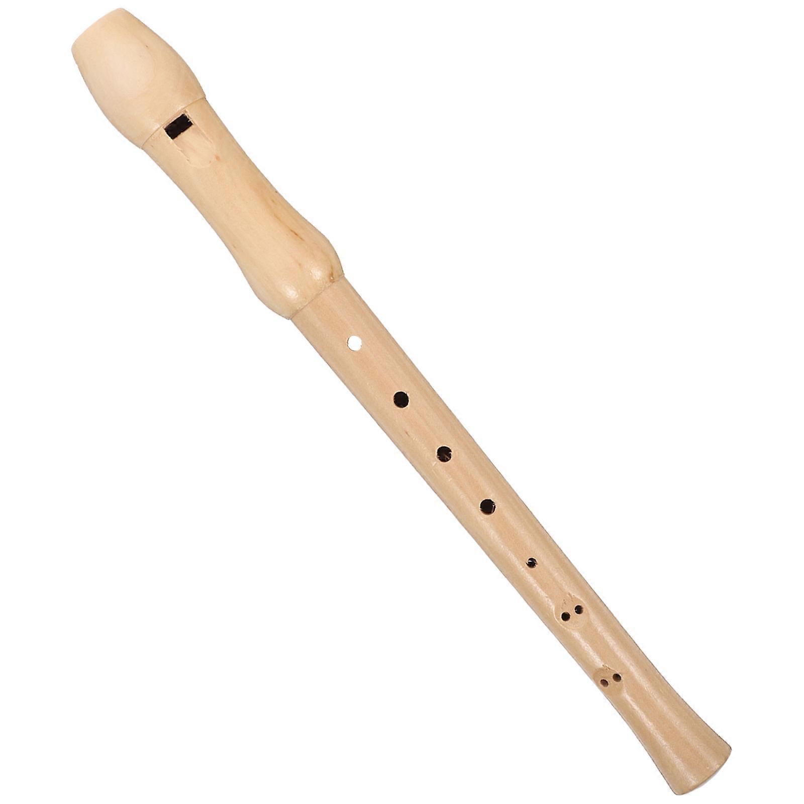 8 Hole Children Clarinet Soprano Recorder for Kids Playing 2Pcs Beige