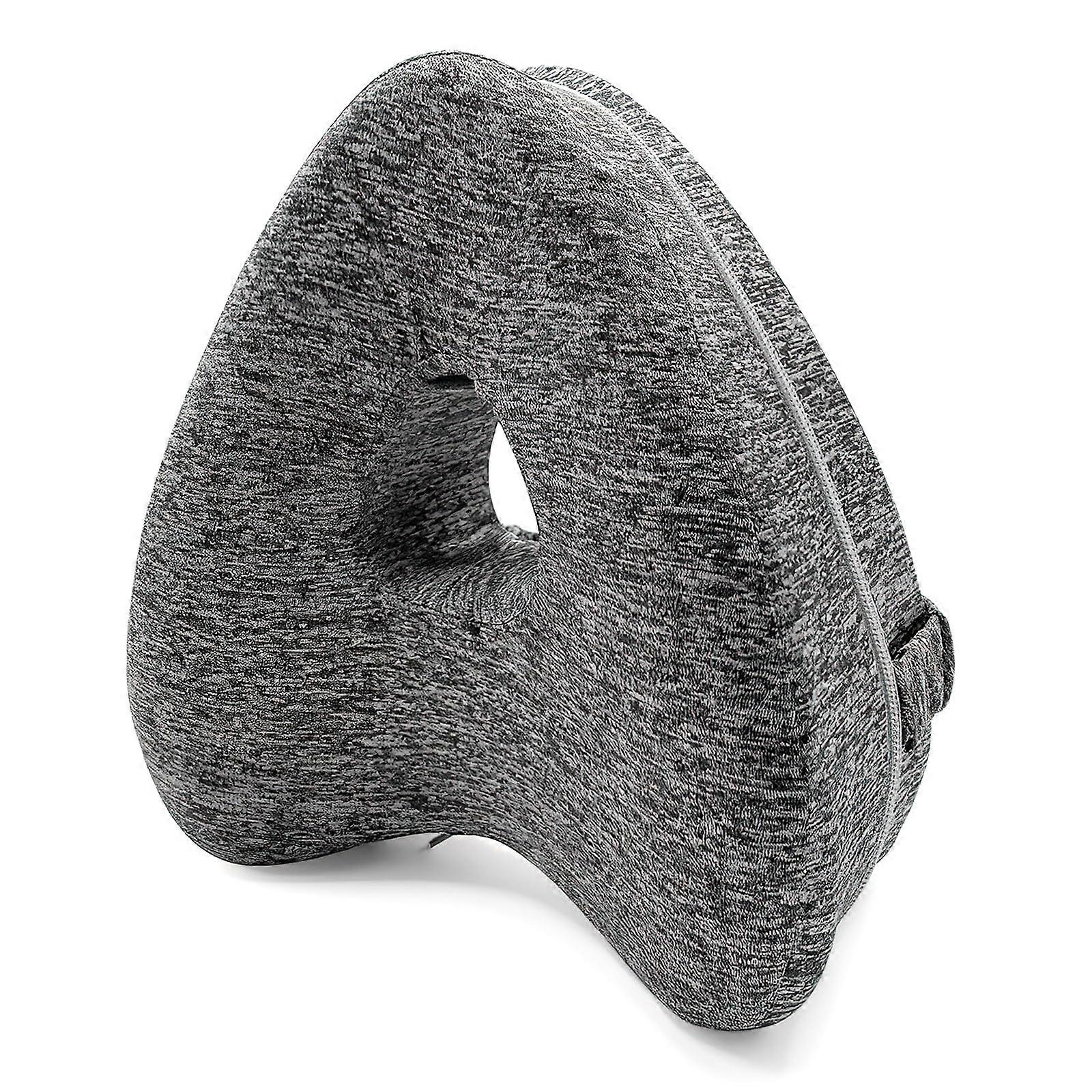 Knee Pillow For Side Sleeping, Spine Alignment, Hip Pain Relief, Grey Knee Support Pillow
