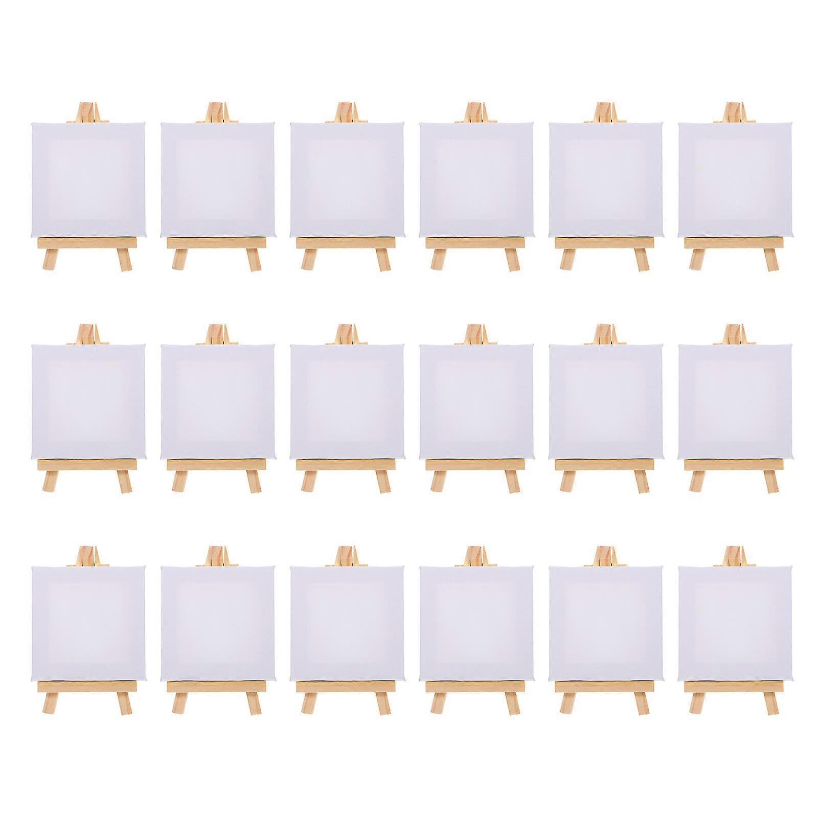 Delicate Mini Easels With Decorative Canvas Support Ideal For Gift Giving In Simple Style 54 Sets