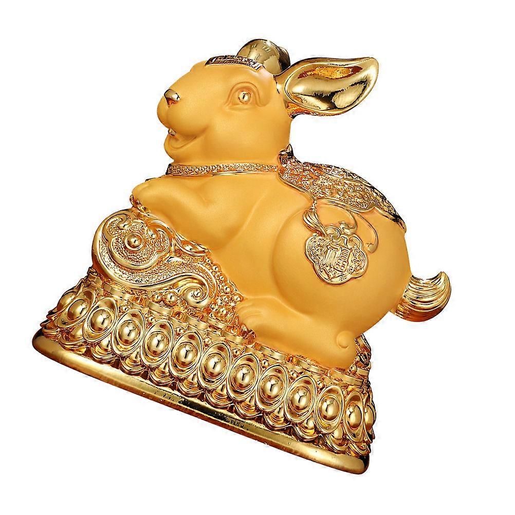 Rabbit Shaped Piggy Bank Money Box for Storage 2Pcs Assorted Color Resin