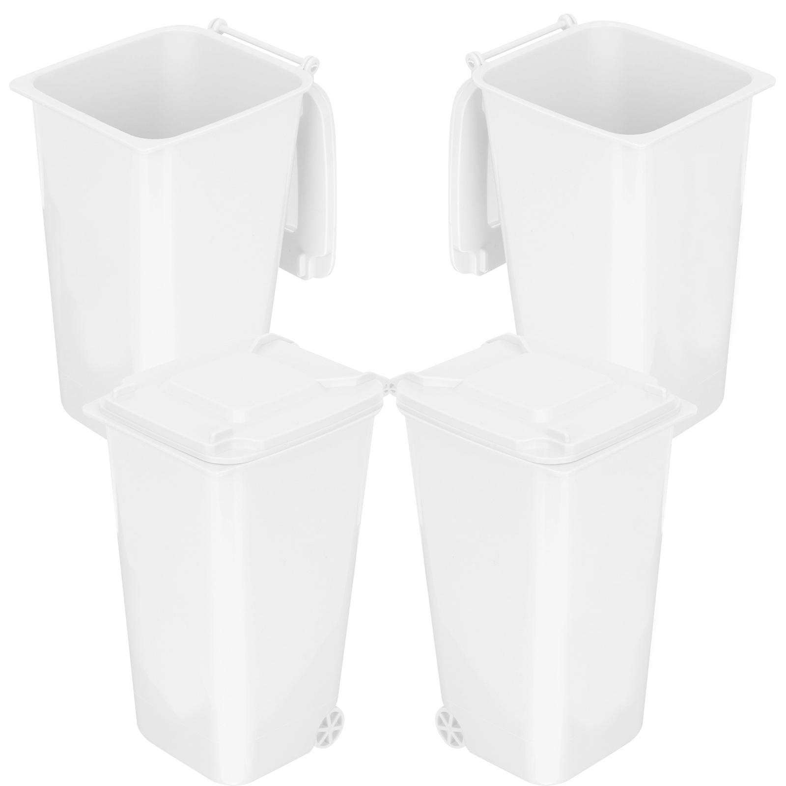 Plastic Desk Trash Can for Home Use 20Pcs Garbage Container Holder