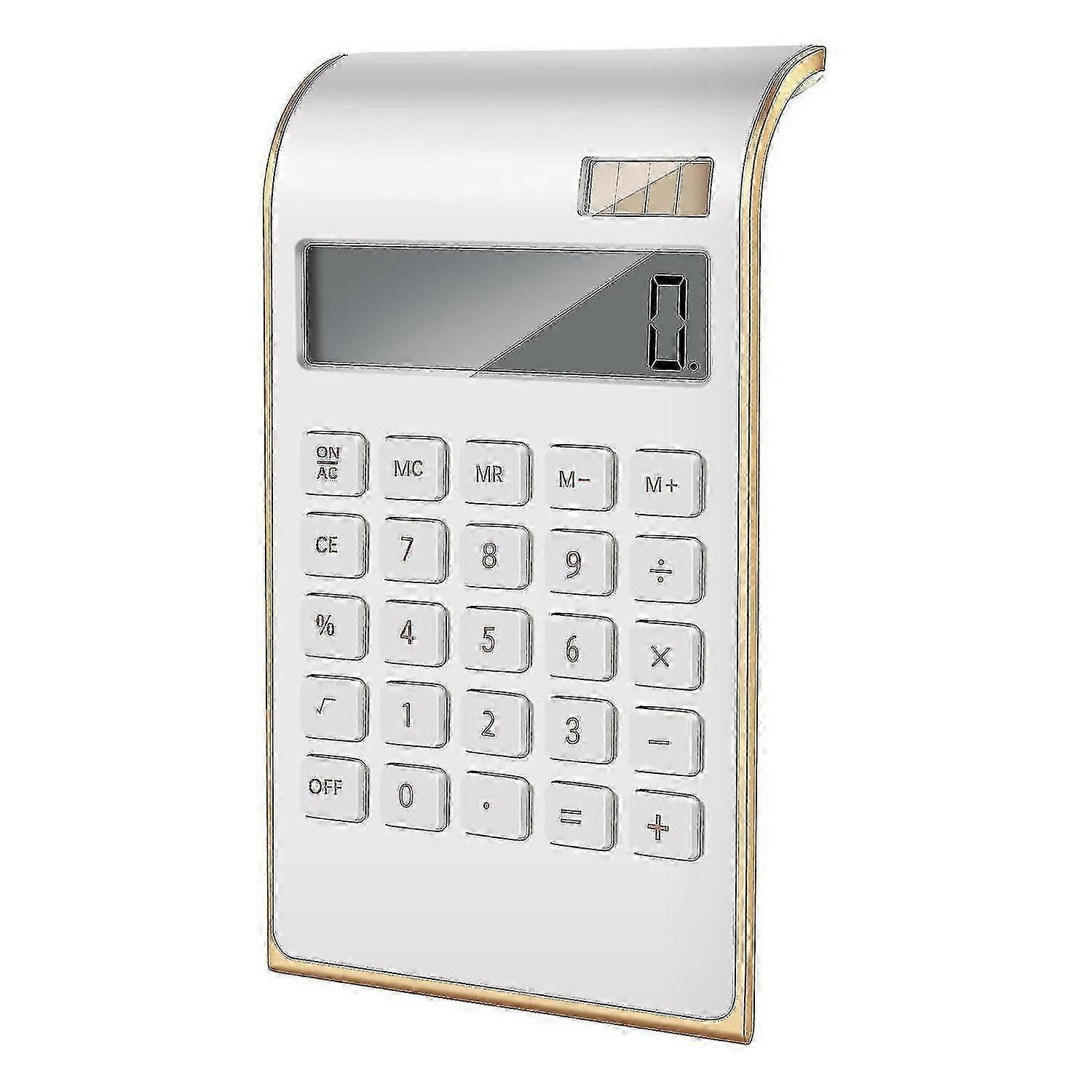 Calculator, Slim Elegant Design, Office/home Electronics, Dual Powered Desktop Calculator, Solar Po 2025