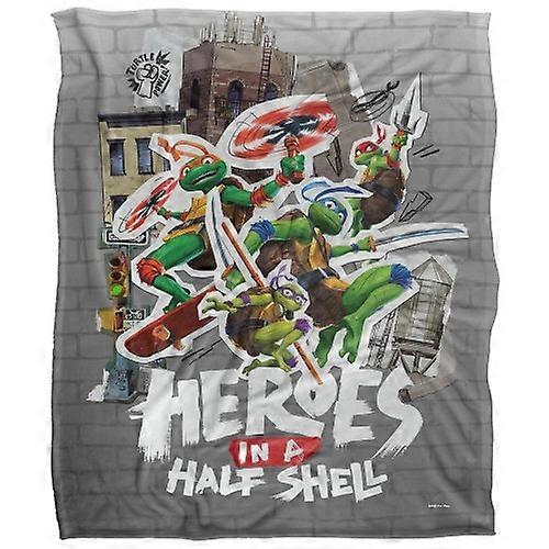 Teenage Mutant Ninja Turtles: Mutant Mayhem Heroes In A Half Shell Silky Supersoft Blanket