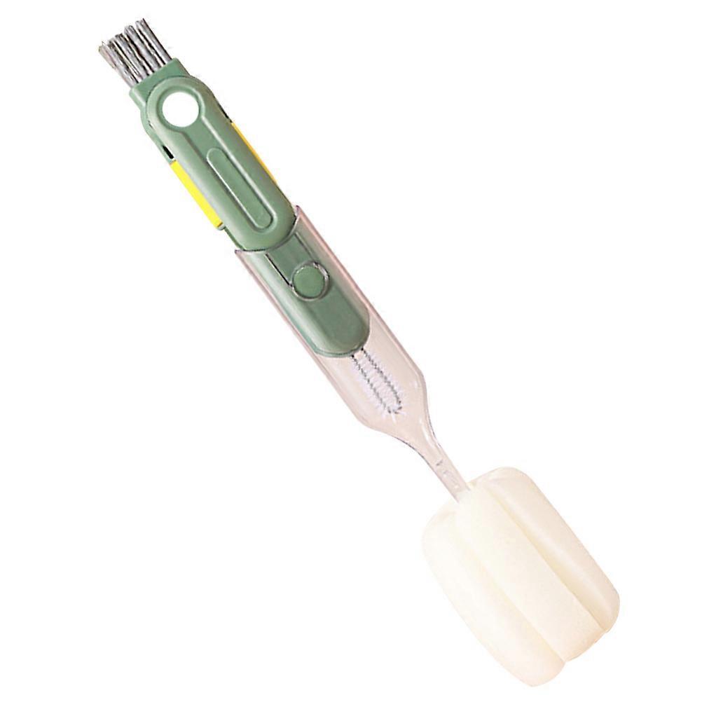 Bottle Scrubber Long Handle Sponge Tip Outdoor Travel ABS PP TPE Metal Detachable Tip 1Pack