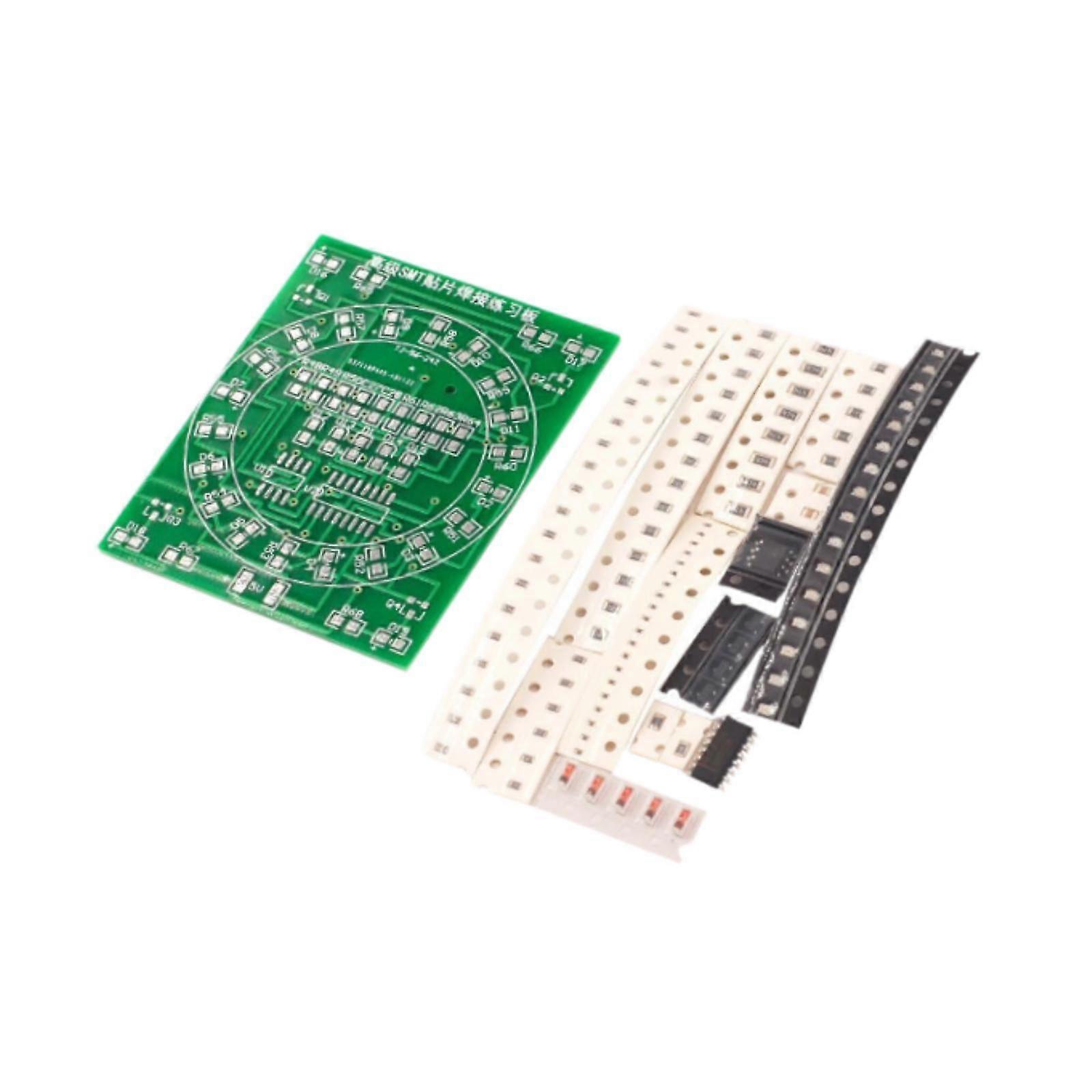 SMD Component Welding Practice Board Learning Beginners CD4017 and NJ5655