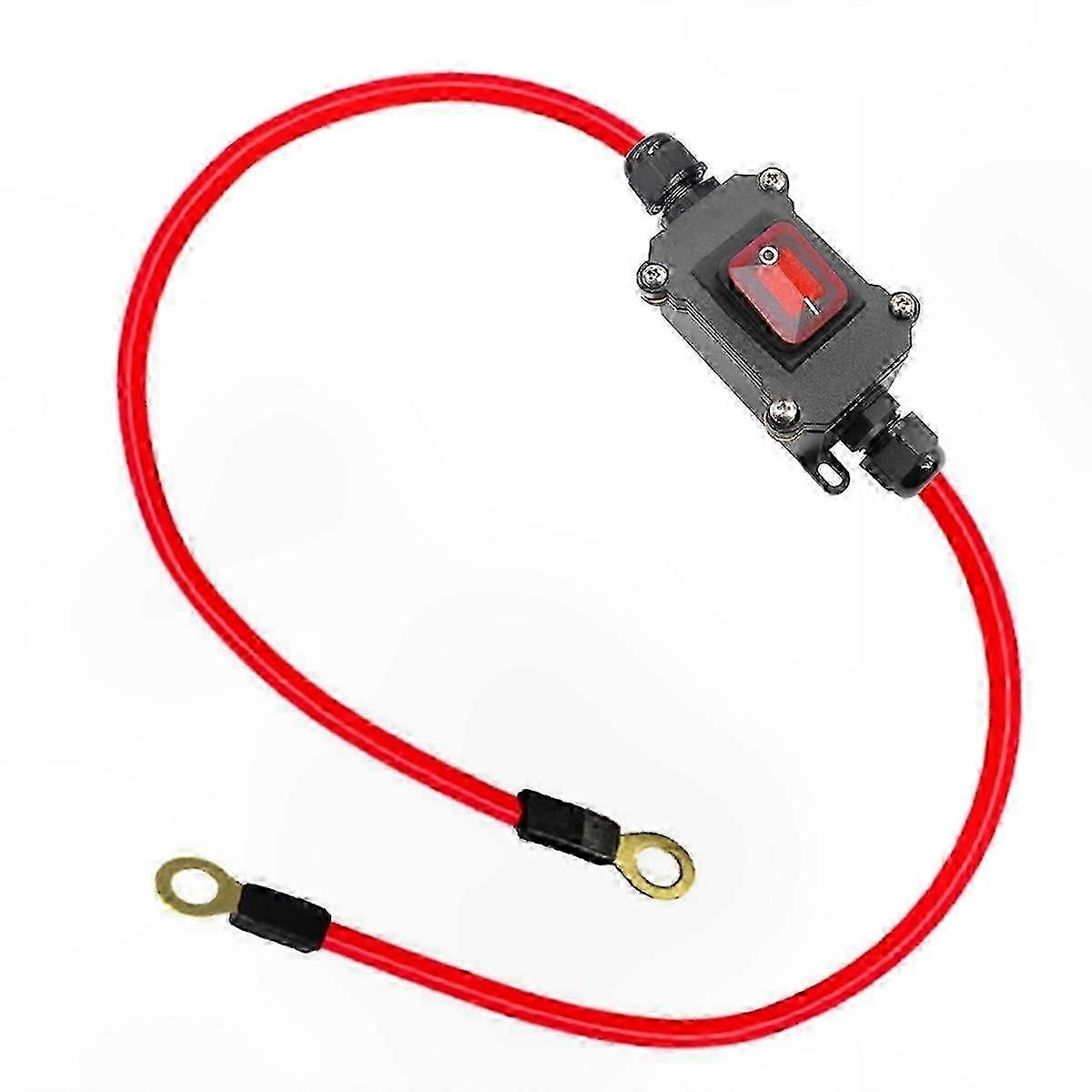 Waterproof Dual-Side Wiring Switch for DC 12-24V DPST 25A IP67