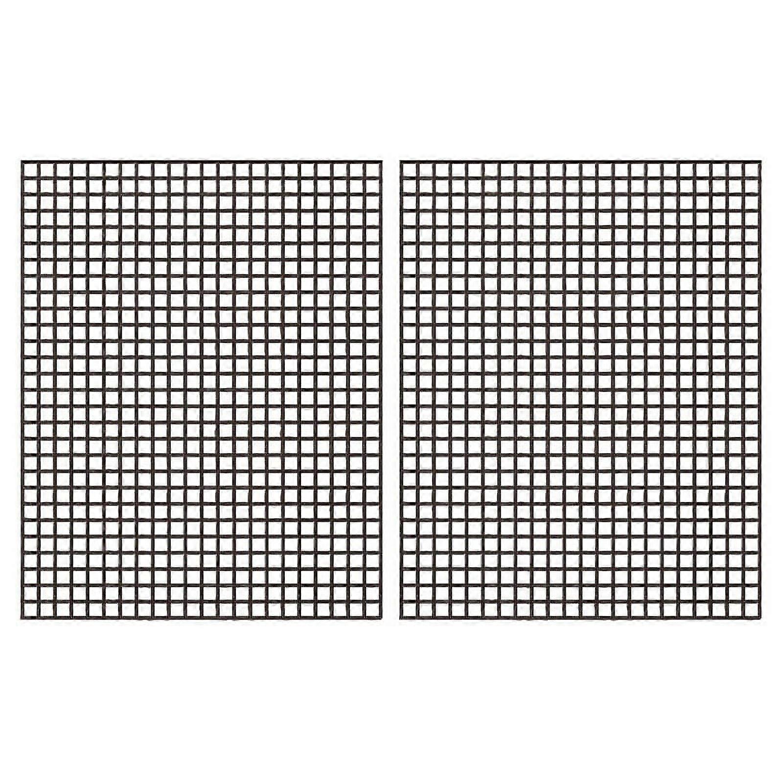 BBQ Grill Mesh Mat Set of 6 Non Stick BBQ Mesh Grill Mats Grilling Mats Non Stick Fish Vegetable Smoker Mats