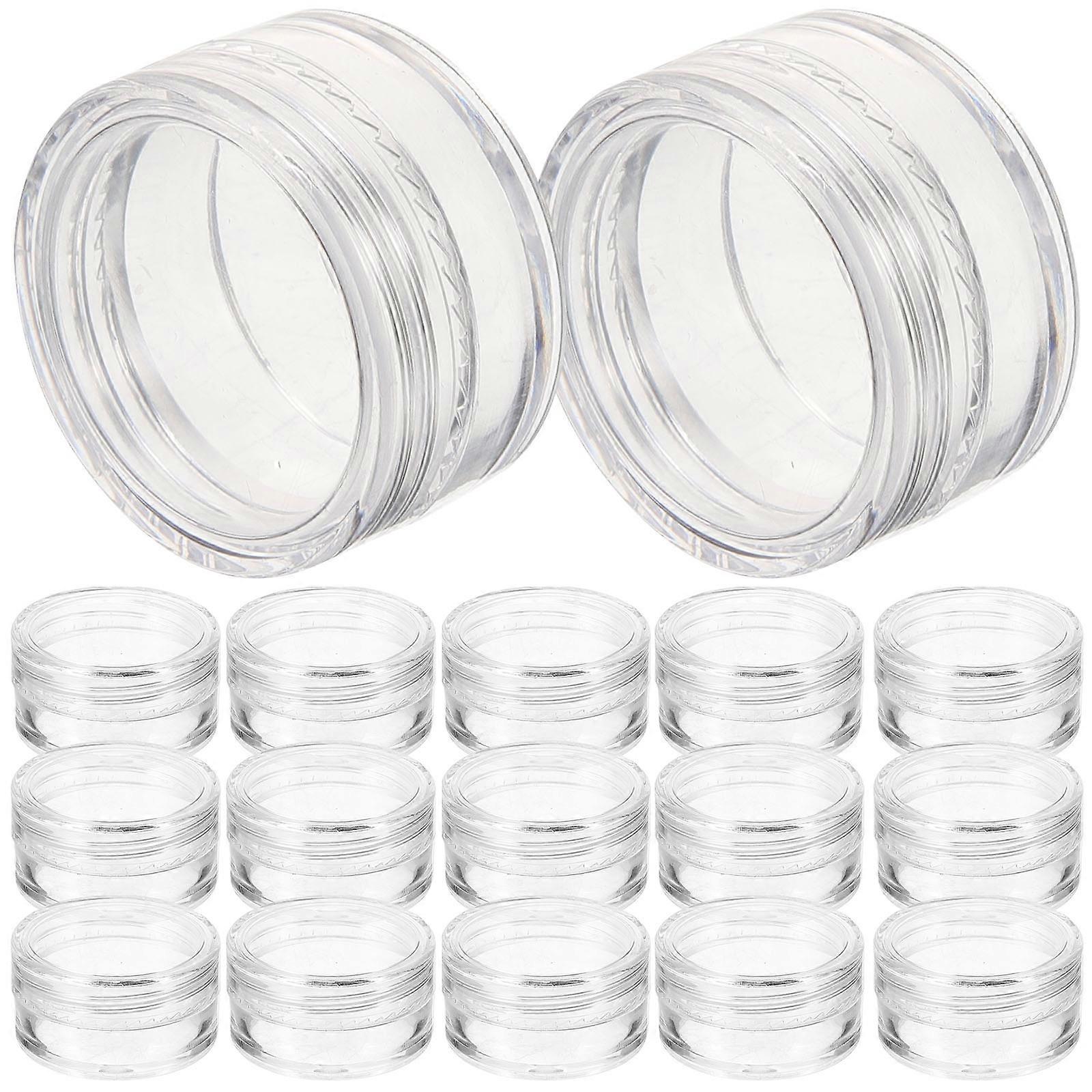 Travel Containers for Creams Round Cream Bottles for Storage 20Pcs