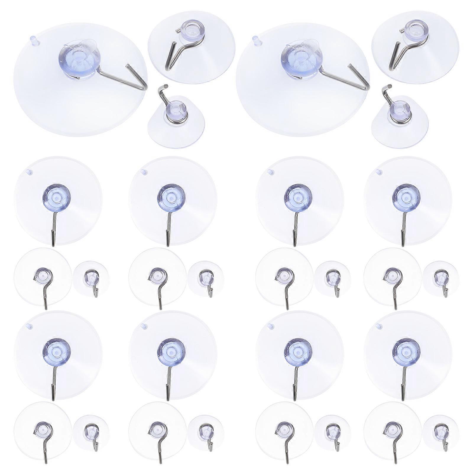 Heavy Duty Suction Cup Hooks for Wall Hanging 60Pcs Bathroom Multi-Use