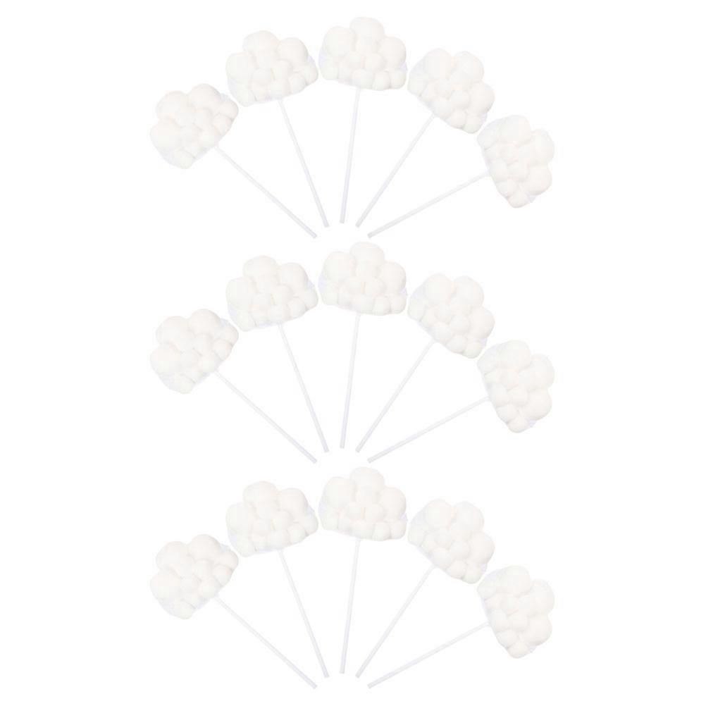 Delicate Cloud-Shape Cupcake Toppers For Cake Decoration At Birthday Events 30 Pcs