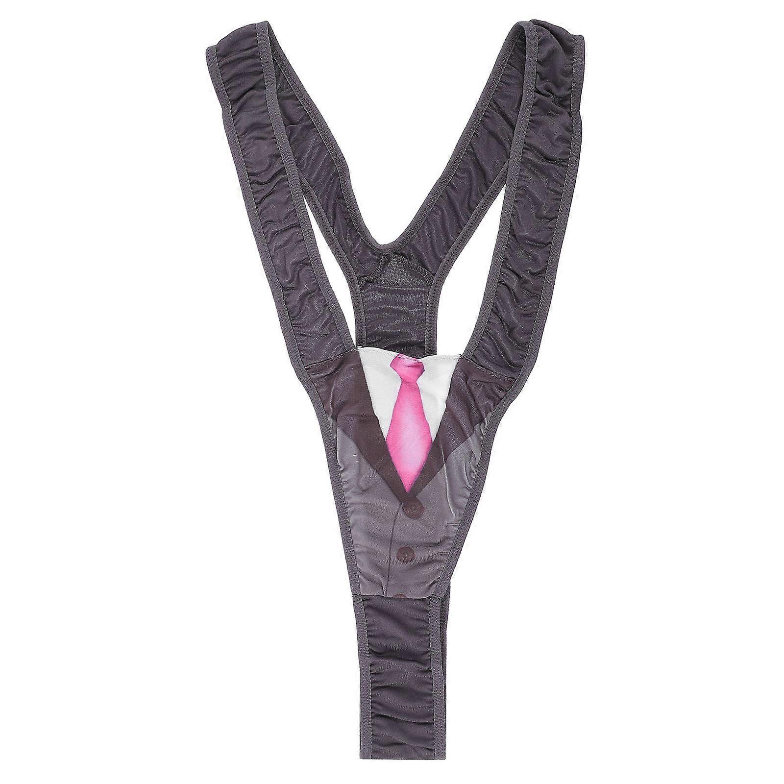 Black Suspender Briefs for 1 Piece Party