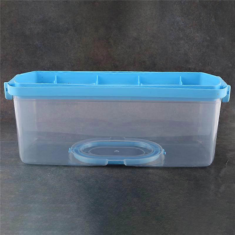 Portable Bread Box with Handle Loaf Cake Container Plastic Rectangular Food Storage Keeper Carrier 1