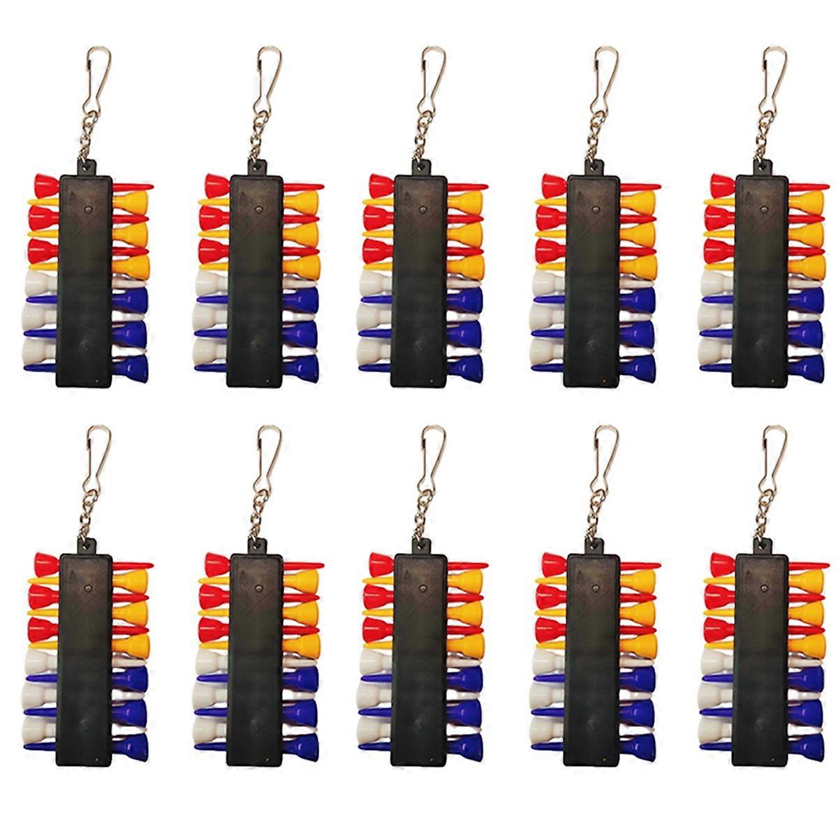 10 Sets Golf Ball Hook Set Tee Holder Clip Tees Golf Tee Holder Hook