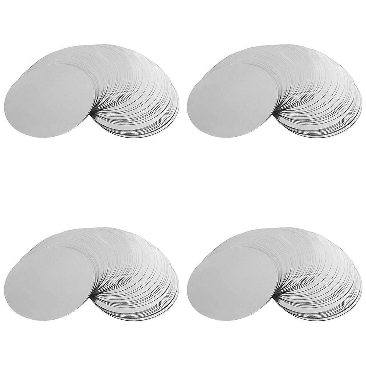 300 Pcs 3 Inch Silver Wine Pourer Discs Drip-Proof Drip