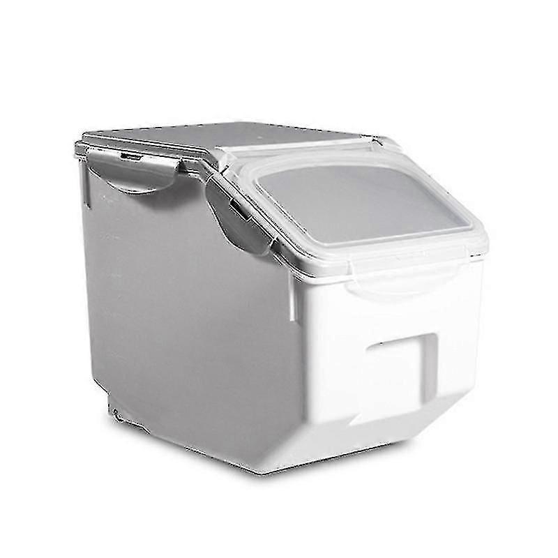 10kg Rice Storage Box With Seal Locking Lid Food Sealed Grain Container Portable Organizer For Kitc