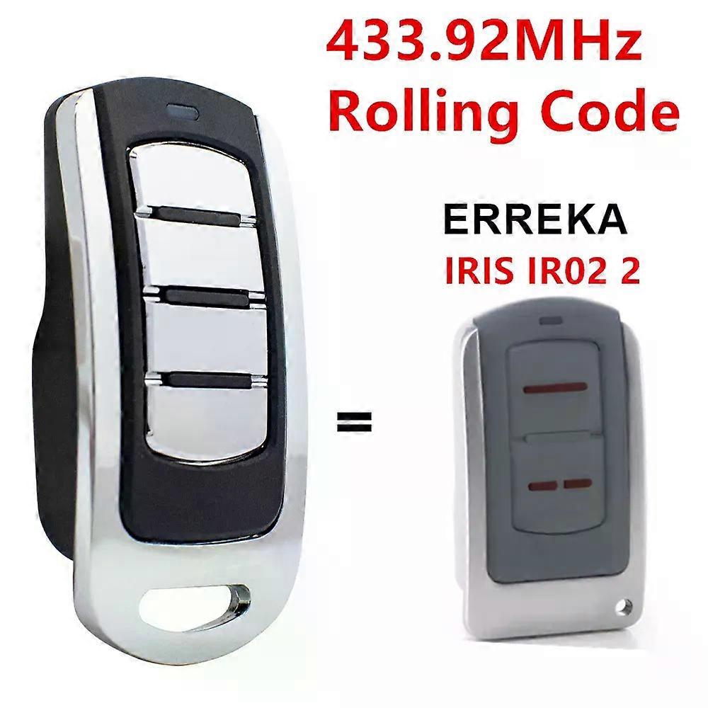 ERREKA IRIS IR02 2 Garage Door Remote Control 43392MHz Rolling Code 2 Button Gate Controller