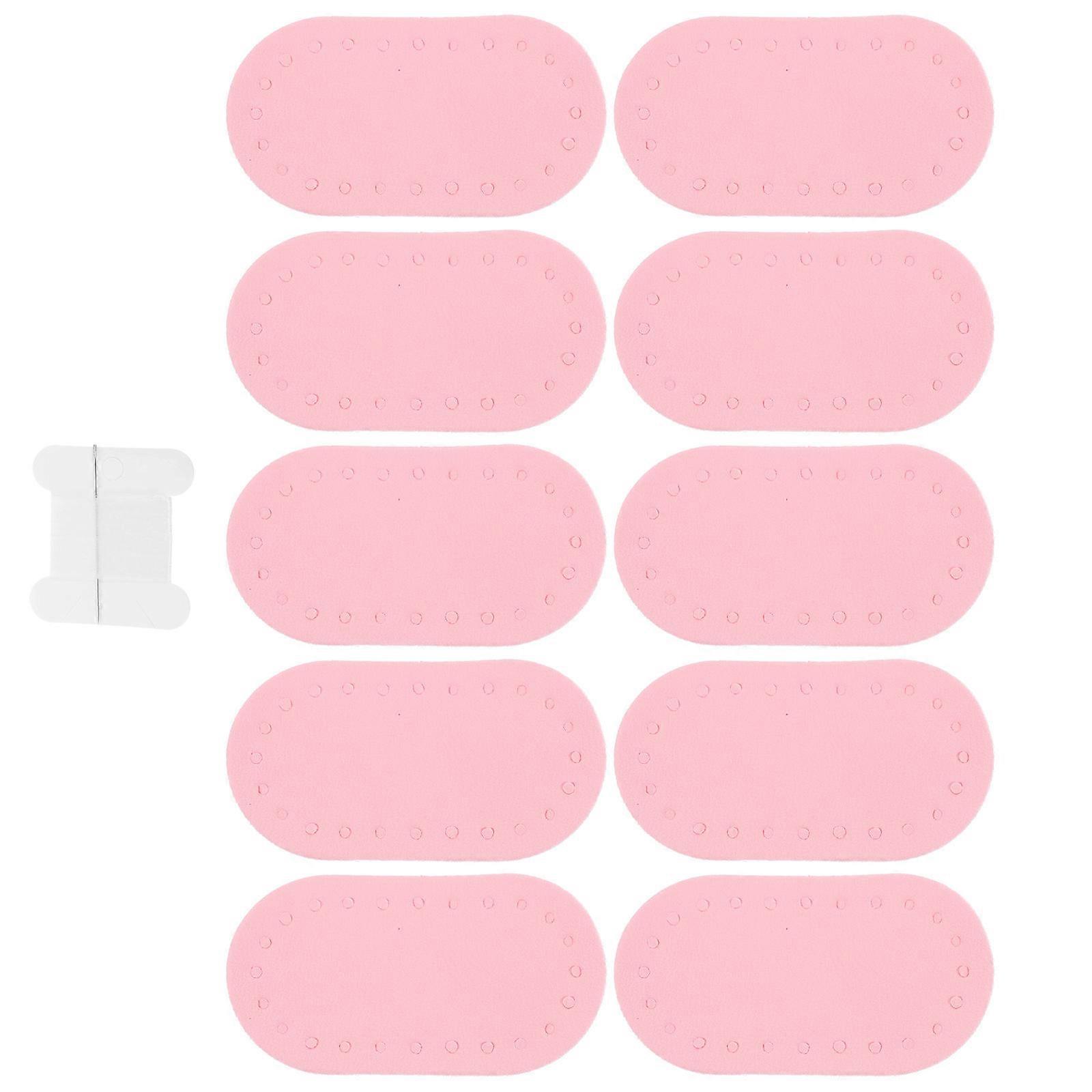 12Pcs Pink Name Patches for DIY Sewing Clothing Tags