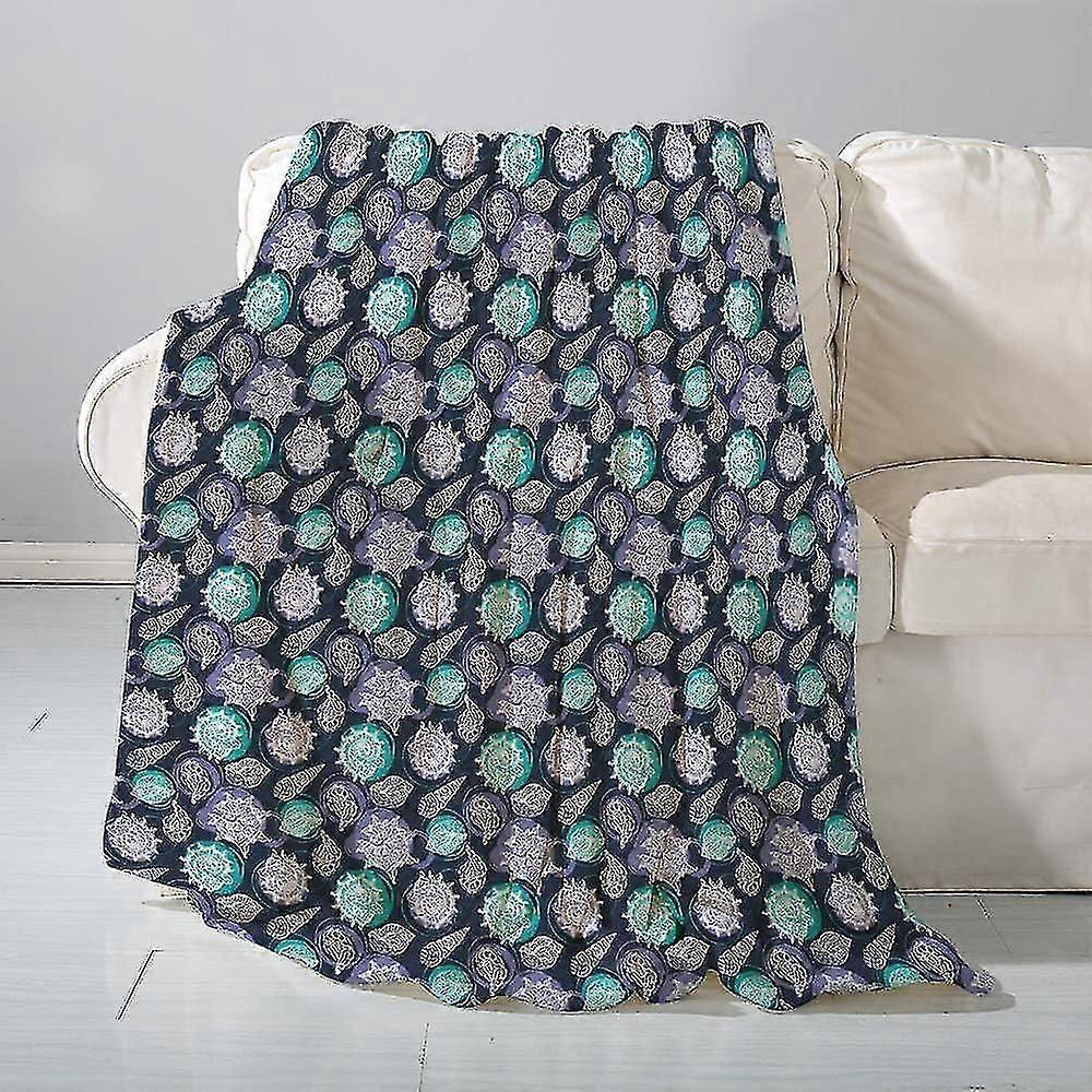 Blanket Flannel Blanket Sofa Thrownautical,ocean Theme Seashells Scallop Summer Marine Coastal- Versatile Blanket Fluffy Soft Throw For Bed And Couch 