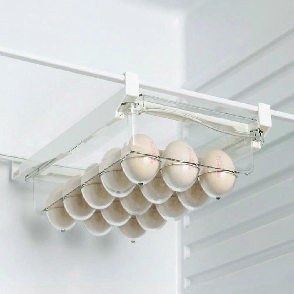 Eggs Drawer Box Fridge Slide Tray Adjustable Hanging Shelf Clear Refrigerator Organizer Egg Storage Case Kitchen Pantry