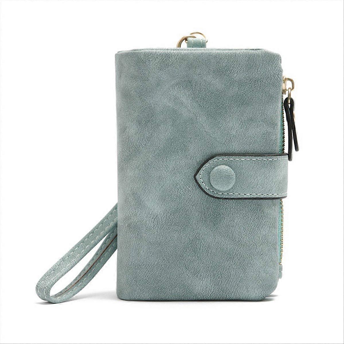 Wallet Leather Wallet Coin Purse Card Holder Blue