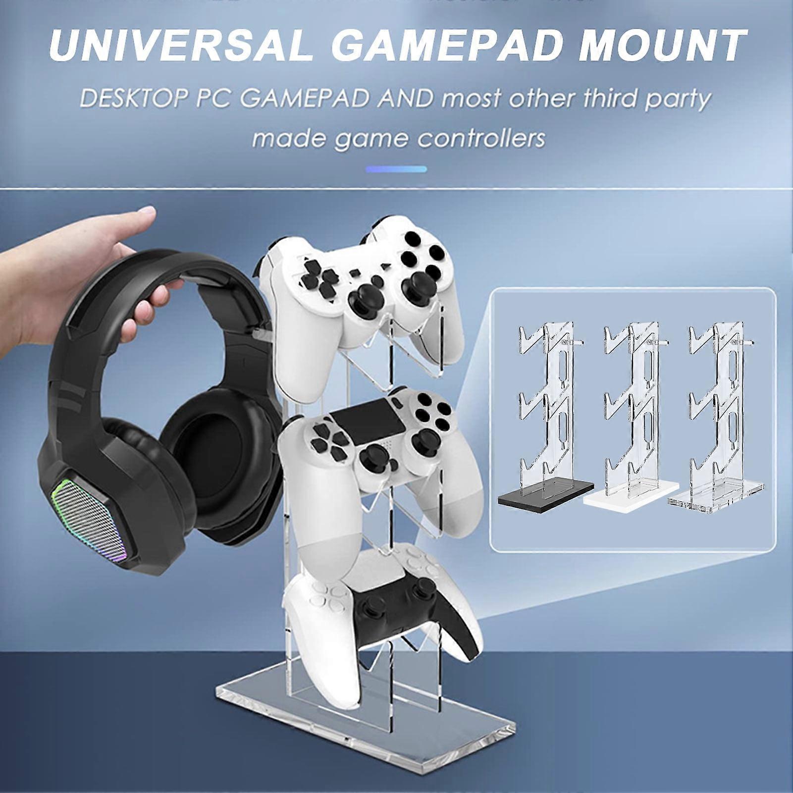 SUSUchens Gamepad Bracket Universal 3 Tier Game Controller And Headset Stand for PS5/for PS4/for PS3/for PS2/for Switch Pro/for Black