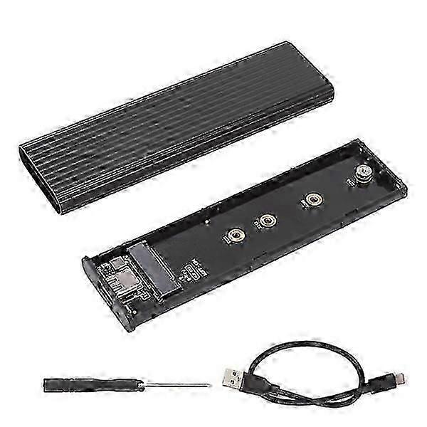 Aluminium M.2 NGFF SATA SSD Enclosure with USB-C 3.1 - Compatible with 2242, 2260, 2280 Drives