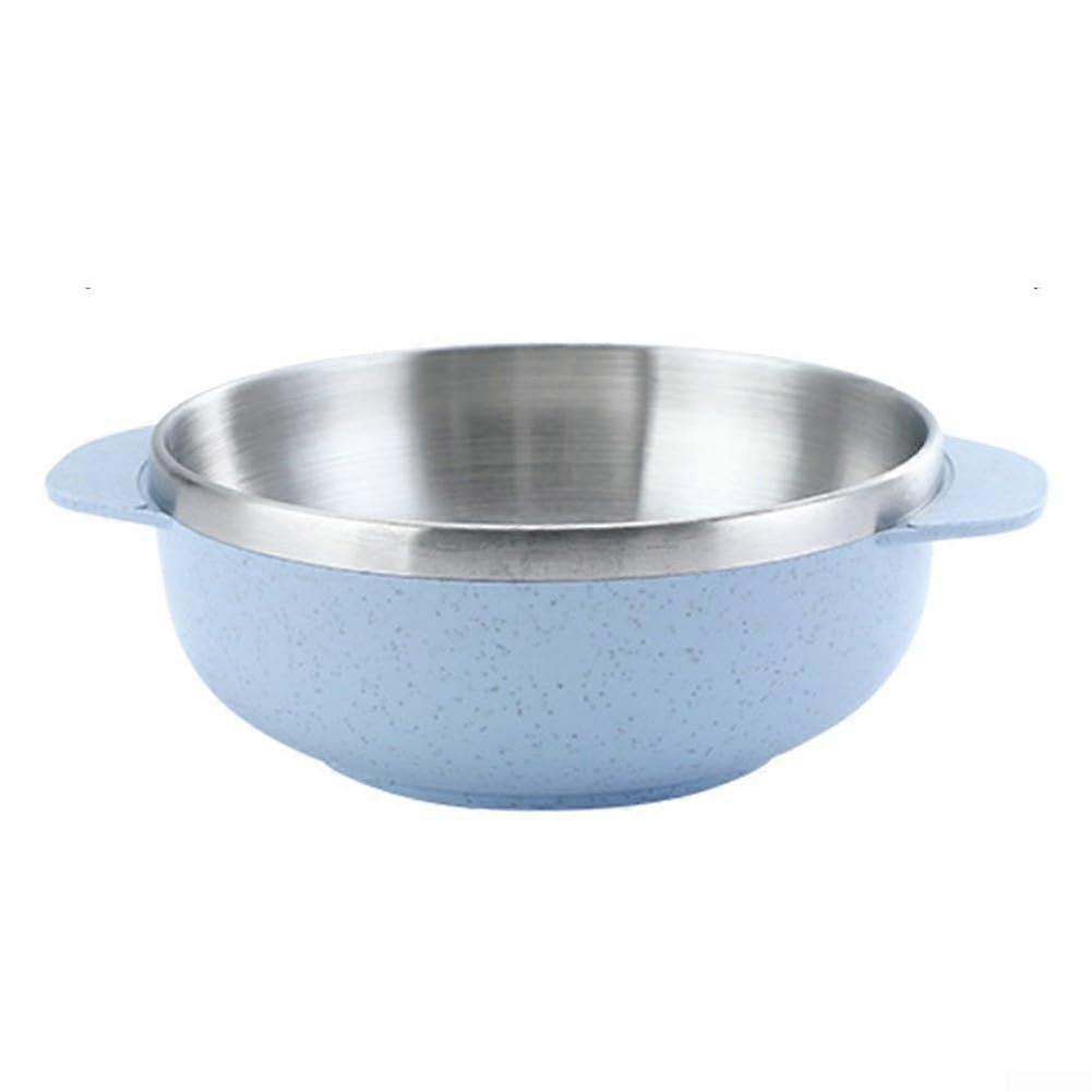 Safe and Insulated Children's Rice and Soup Bowl Double Layer Stainless Steel Model F
