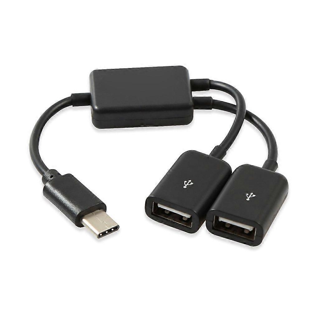 C Tipi - Çift USB Adaptörü USB C Tipi Konektör USB-C Ayırıcı USB C Hub