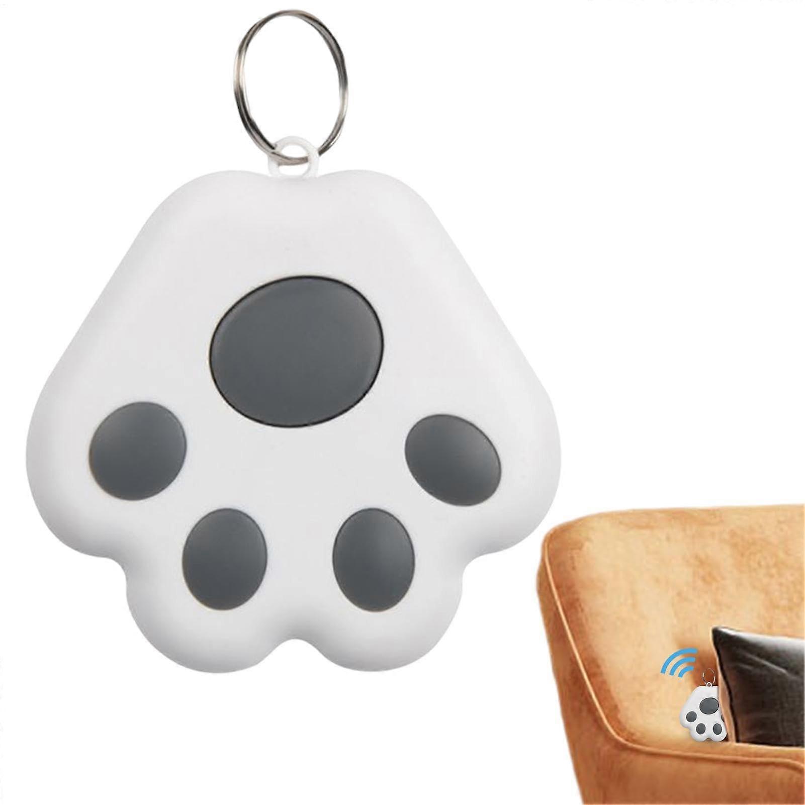 Key Finder Gray Cat Claw Shaped Anti Loss Device Wireless Phone Finder Real Time Tracker For Locating Luggage Wallets