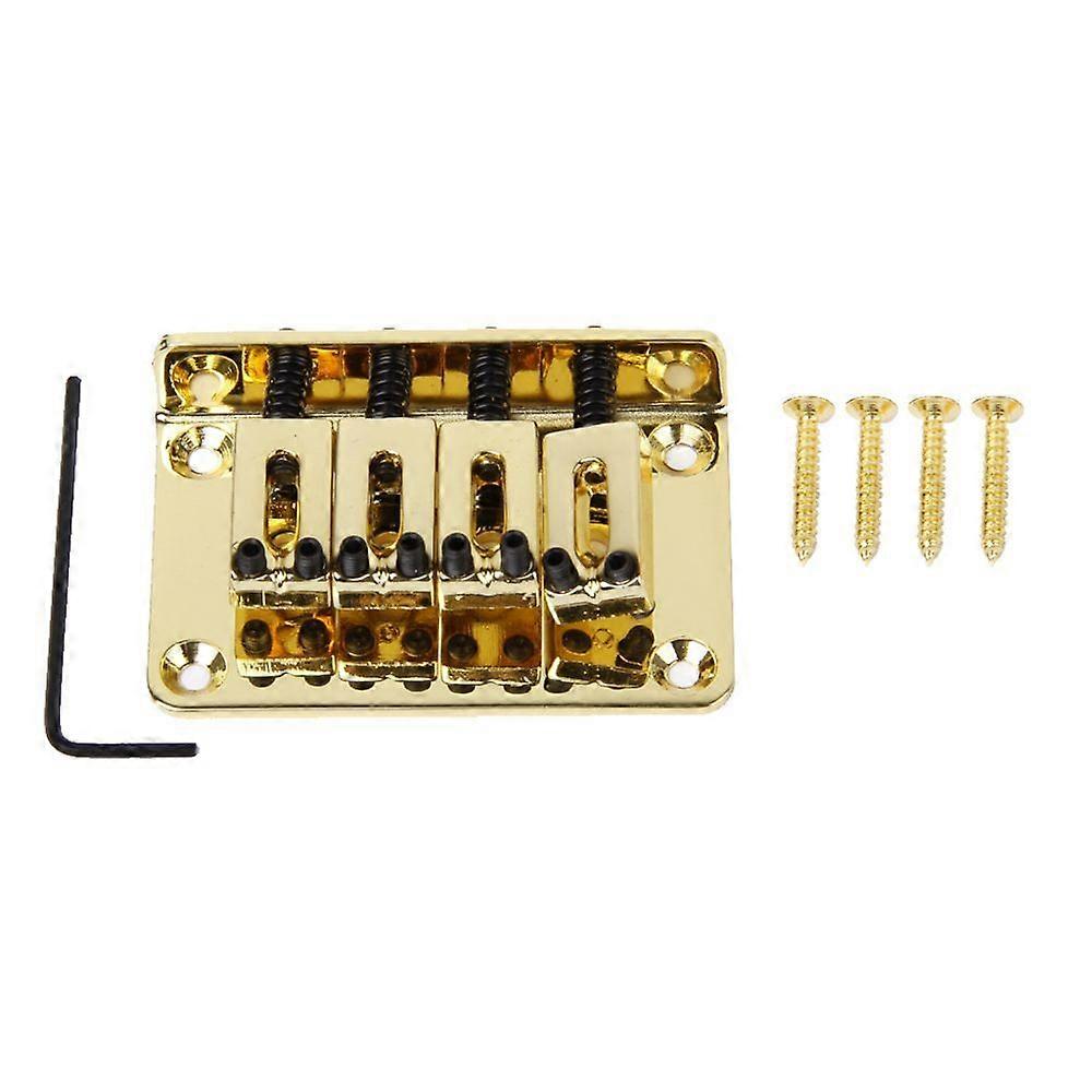 Gold Four String Bass Ukulele Bridge