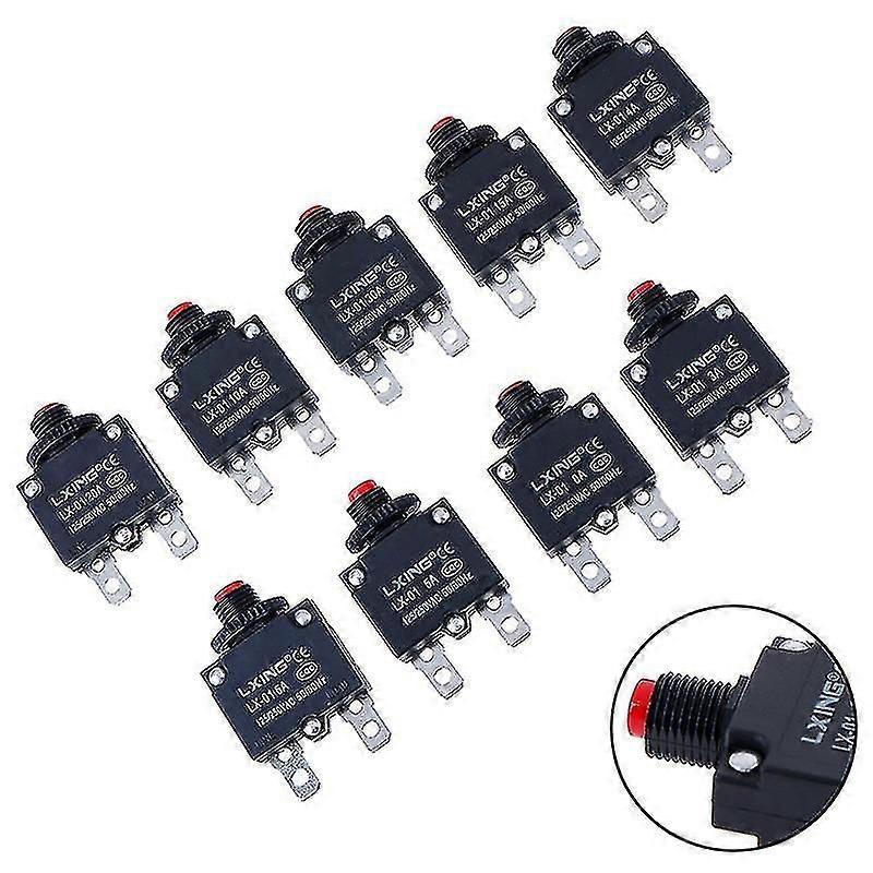 Circuit Breaker Overload Protector Switch Fuse 3a 4a 5a 6a 8a 10a 15a 20a 30a Cy