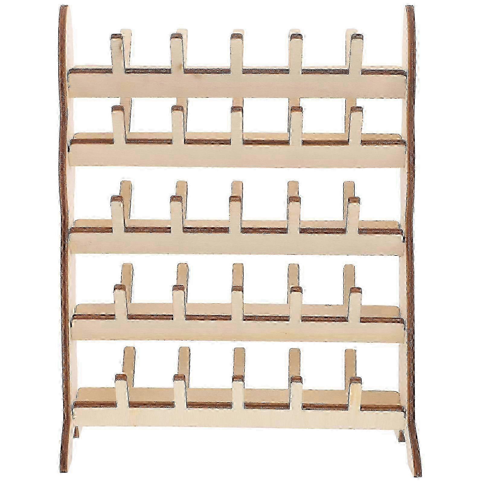 Thread Holder Organizer Thread Spool Holder Wooden Sewing Thread Holder Spool Organizer