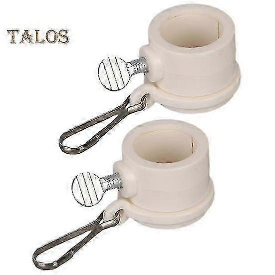 2Pcs/Set Flag Pole Clips with 360-Degree Rotating Rings - Wind-Resistant, Tangle-Free Swivel Buckles for 2X3 Flagpoles
