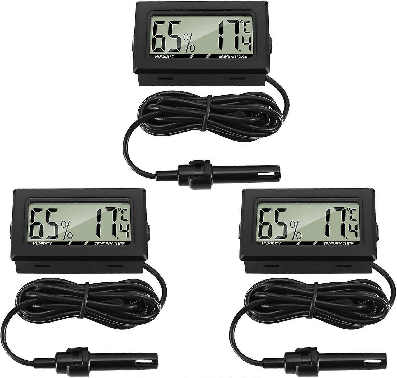 New style Digital Thermometer Hygrometer With Probe Thermometers Temperature