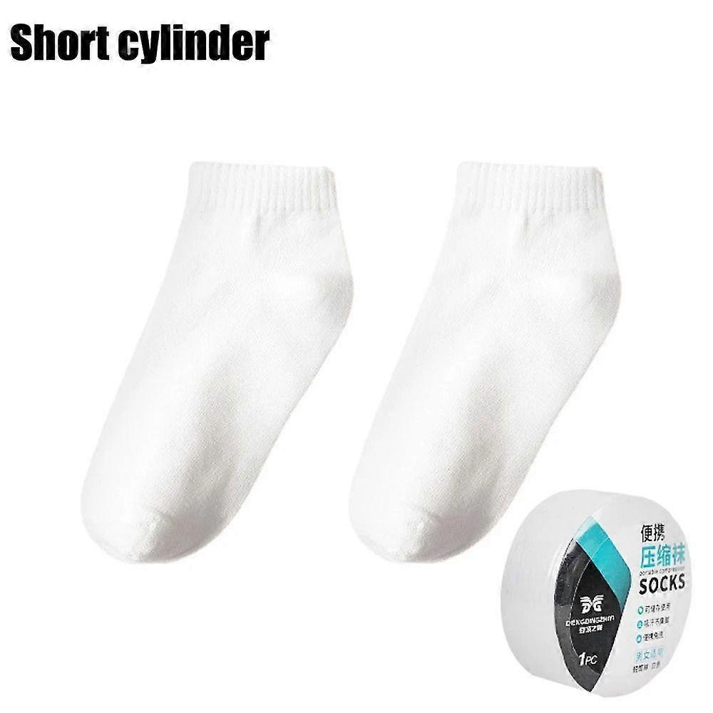 Polyester Disposable Compression Socks Portable Medium Sleeve Short Socks Compression Cotton Sock