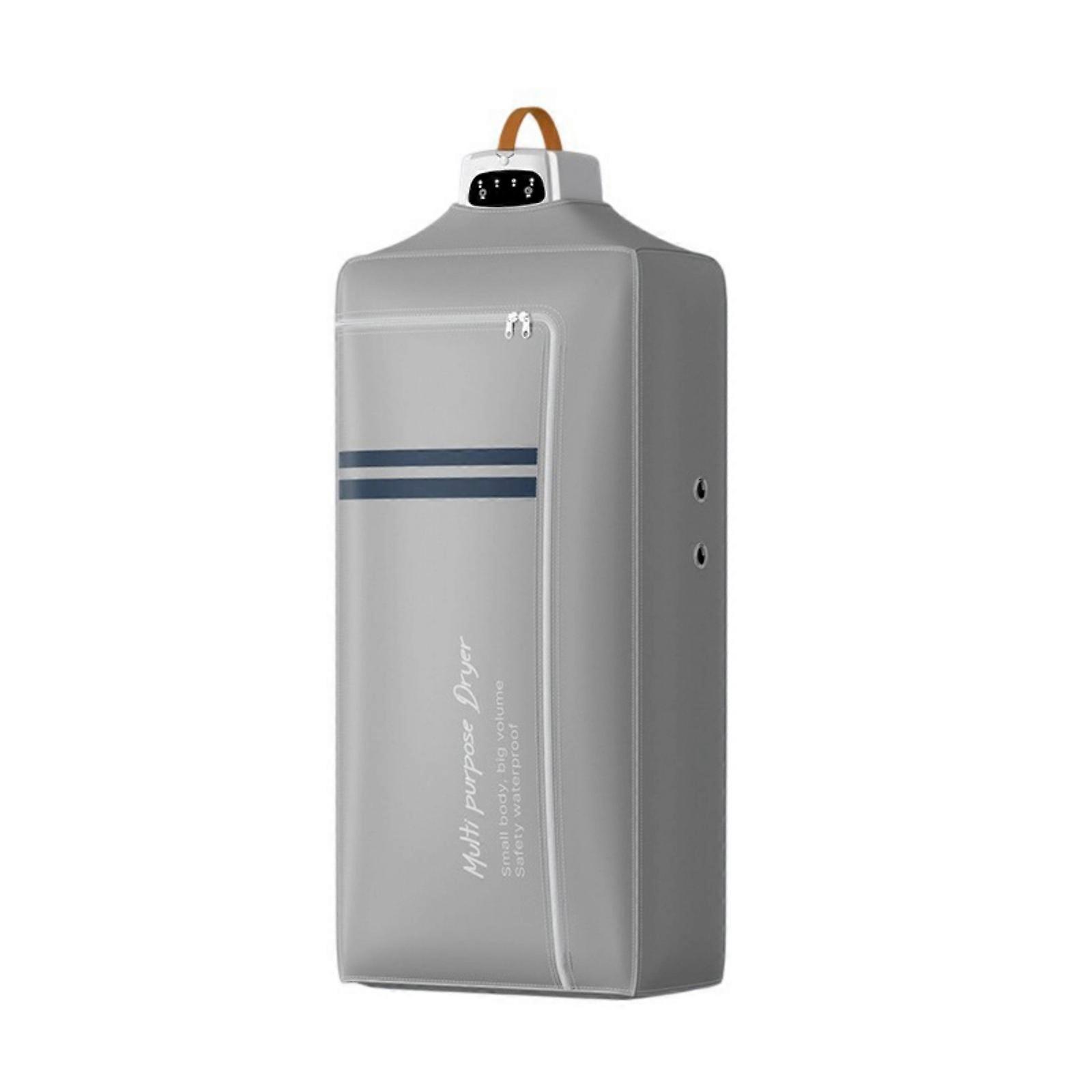 Foldable Clothes Dryer Laundry Dryers Device 600W ABS Texture Electric Drying Machine Suitable for Efficient Dryings  Light Grey