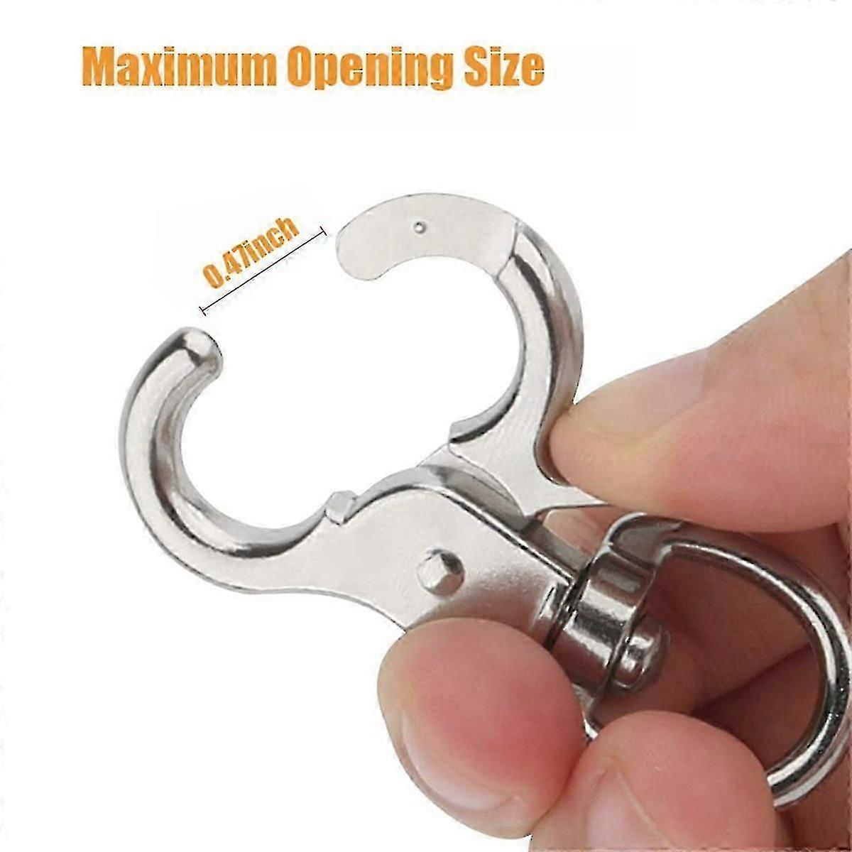 20pcs heavy duty swivel trigger snap hooks metal clasps